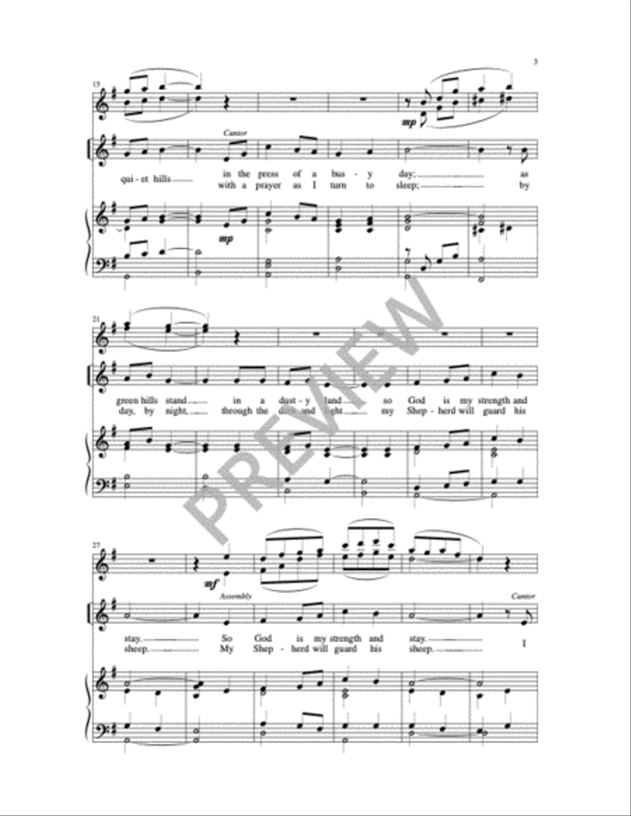 I Lift My Eyes I Lift My Eyes Choir scores gallery preview page 5