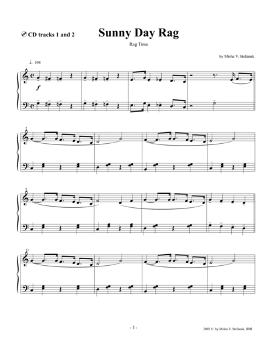 Jazz Time, 15 Pieces for Piano, easy-intermediate to advanced Easy Piano scores gallery preview page 2