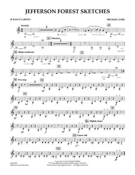 Jefferson Forest Sketches - Bb Bass Clarinet