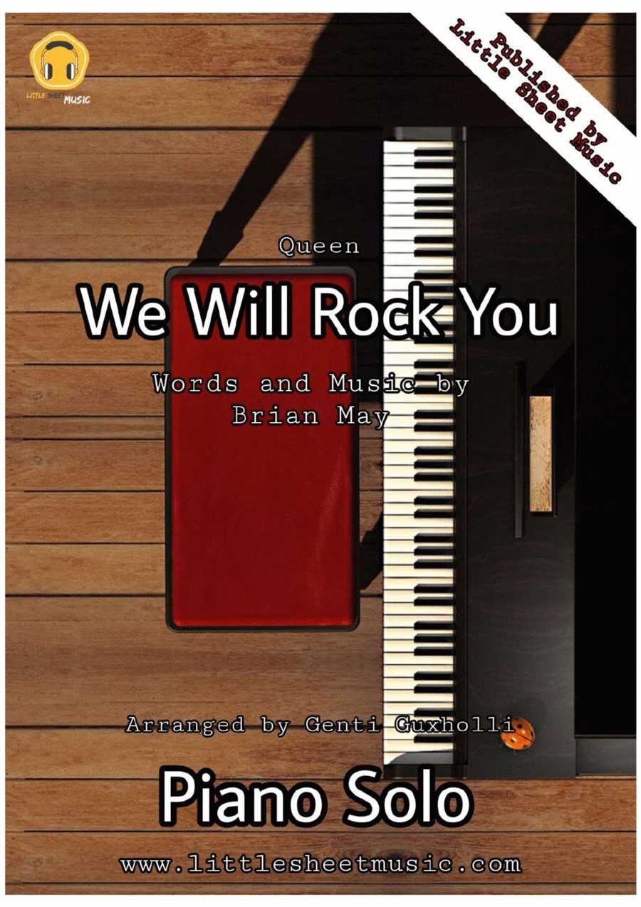 We Will Rock You Piano Solo scores gallery preview page 1