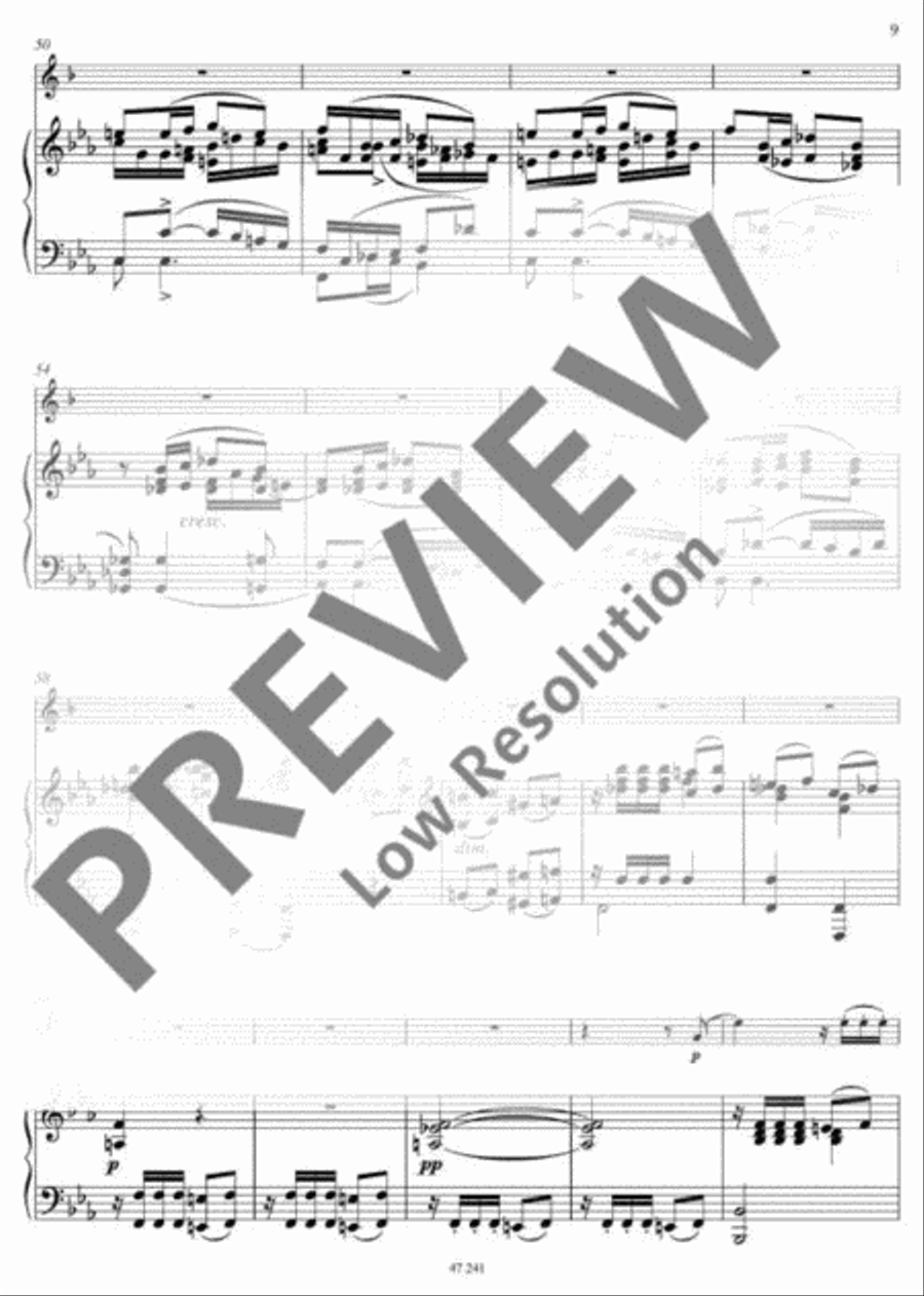 Romance Eb major Clarinet scores gallery preview page 10