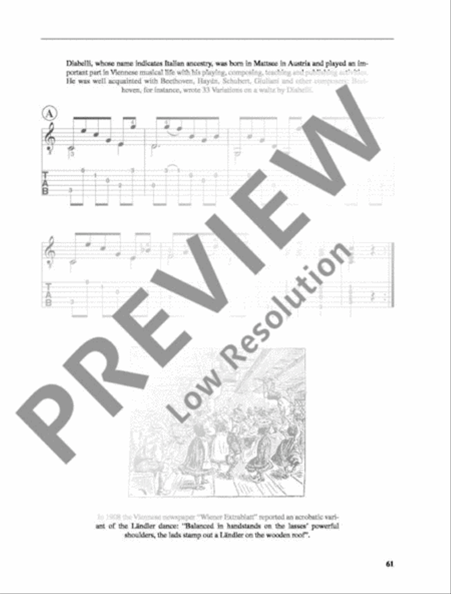 Ländler Guitar scores gallery preview page 3