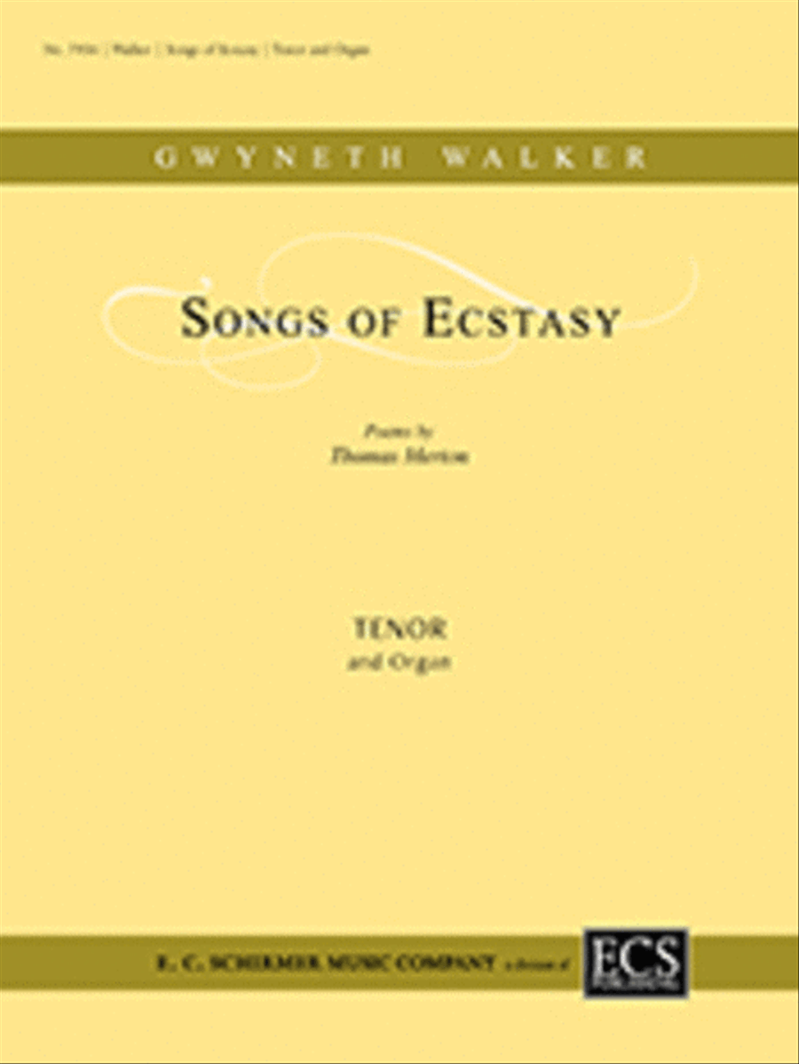 Songs of Ecstasy Tenor Voice scores gallery preview page 1