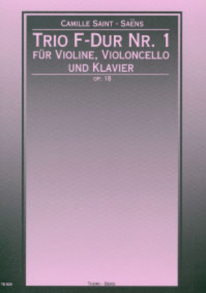 Book cover for Trio Nr. 1 F-Dur op. 18