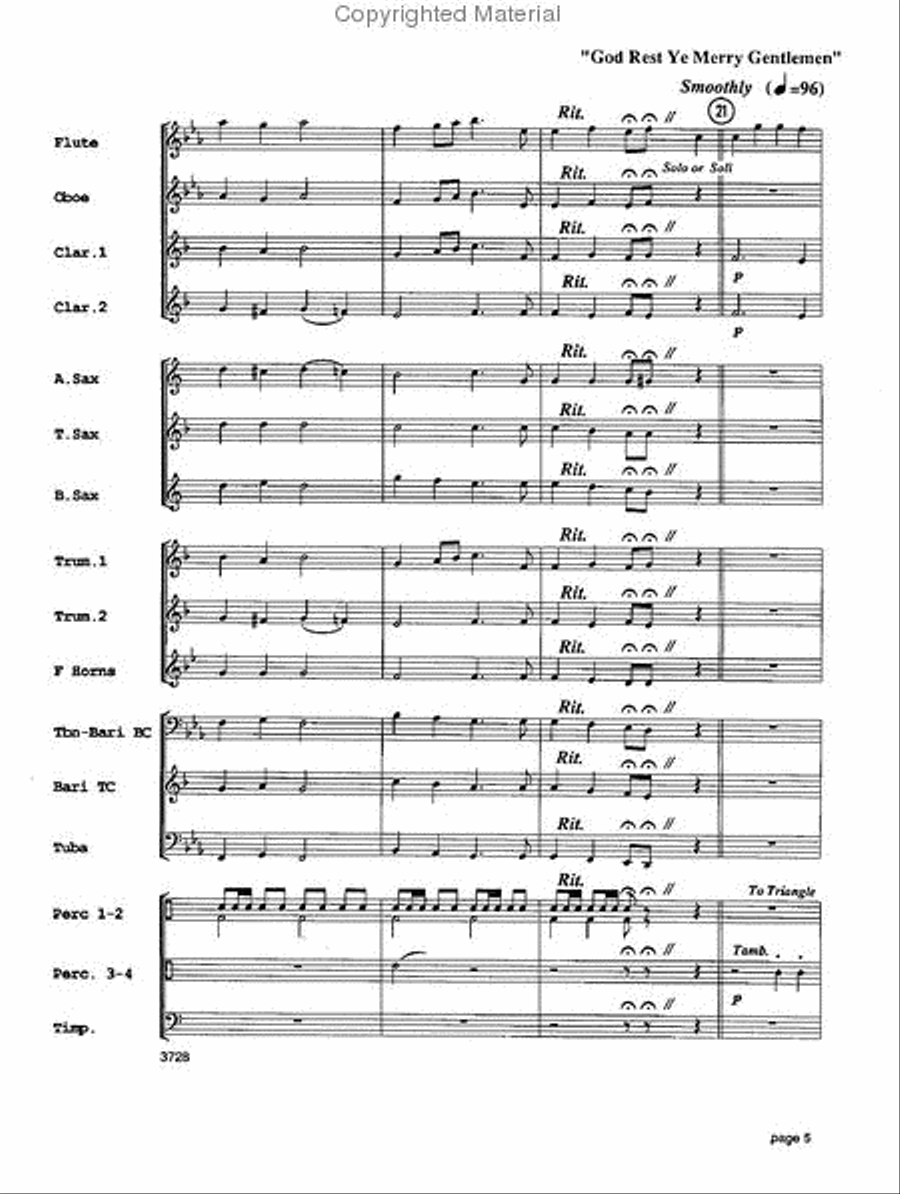 Sounds of the Season Concert Band scores gallery preview page 6