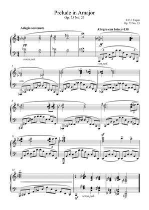 Prelude in A major Op. 73 No. 23
