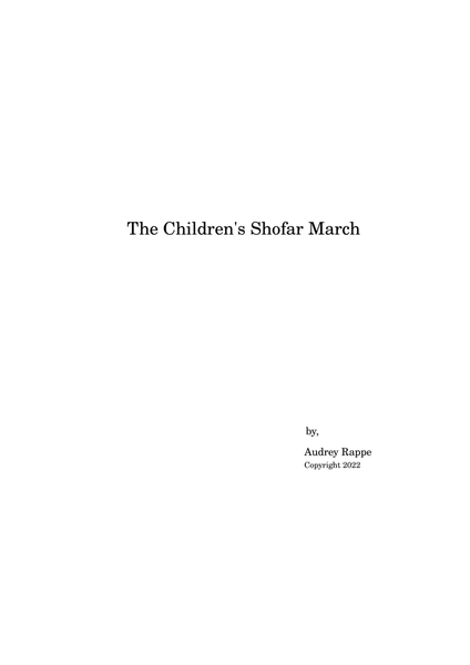 Children's Shofar March