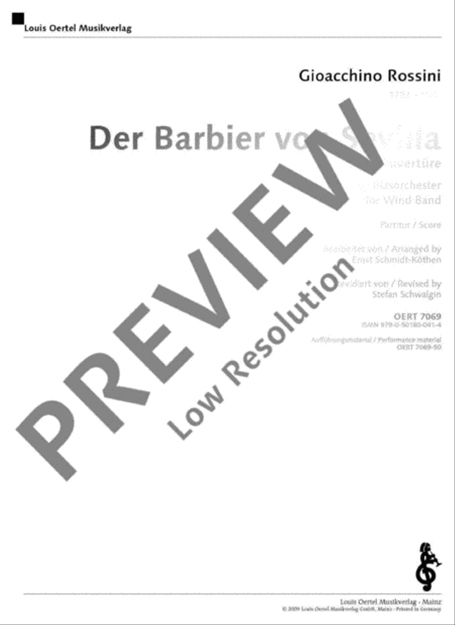 Der Barbier von Sevilla Concert Band scores gallery preview page 2