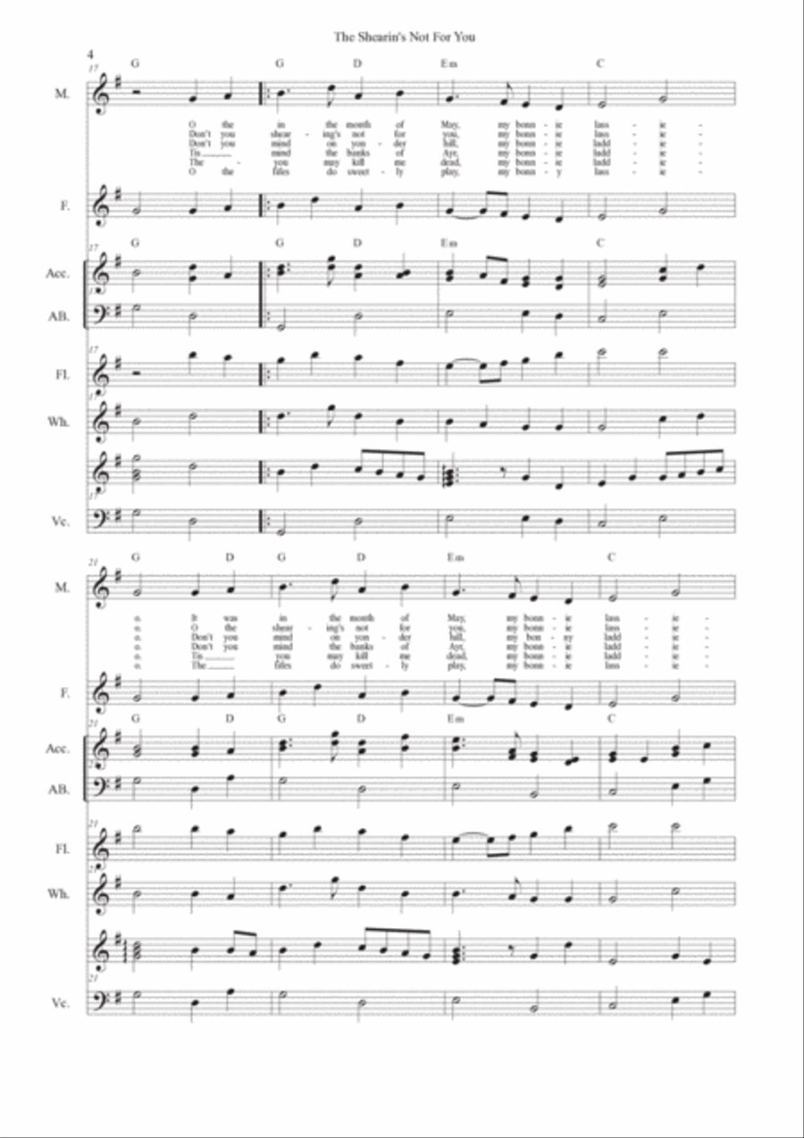 The Shearin's Not For You / Calum's Road Strathspey Small Ensemble scores gallery preview page 4