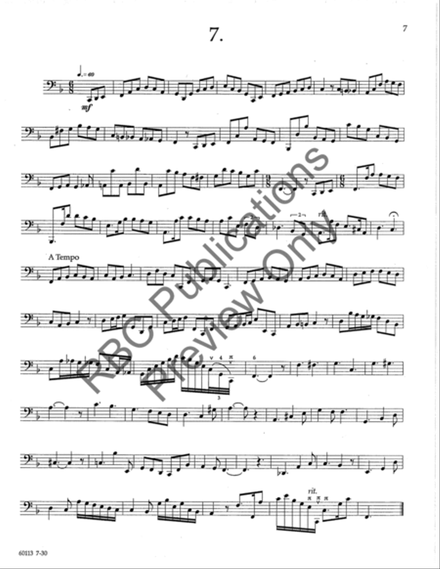 Technical Studies For Bass Trombone Choir scores gallery preview page 10