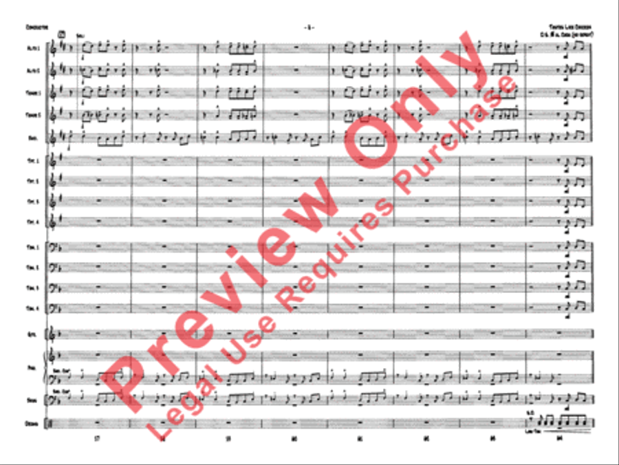 Tastes Like Chicken Jazz Ensemble scores gallery preview page 11