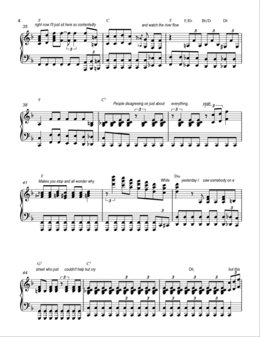 Watching The River Flow Watching The River Flow Voice scores gallery preview page 4