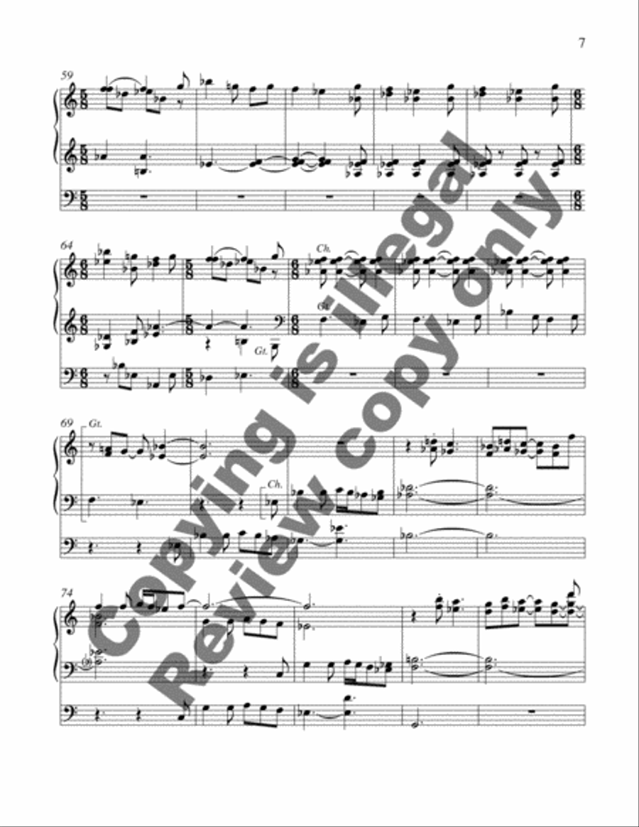 Sonata in One Movement on Kalenda Maya Organ scores gallery preview page 5