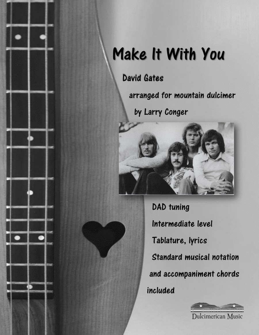 Make It With You by Bread Dulcimer - Digital Sheet Music