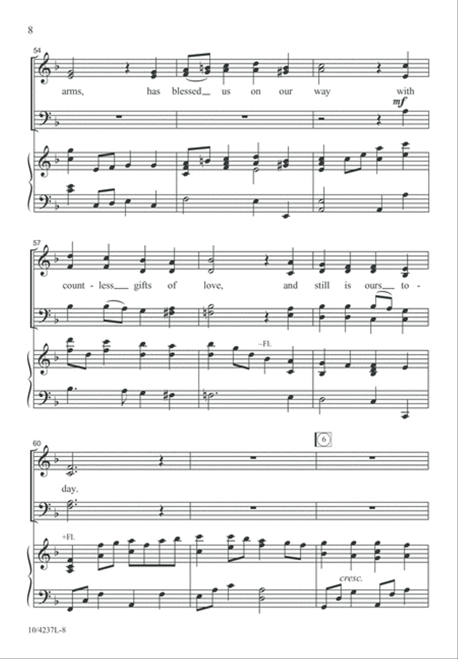 We Bring Thanksgiving We Bring Thanksgiving 4-Part scores gallery preview page 9