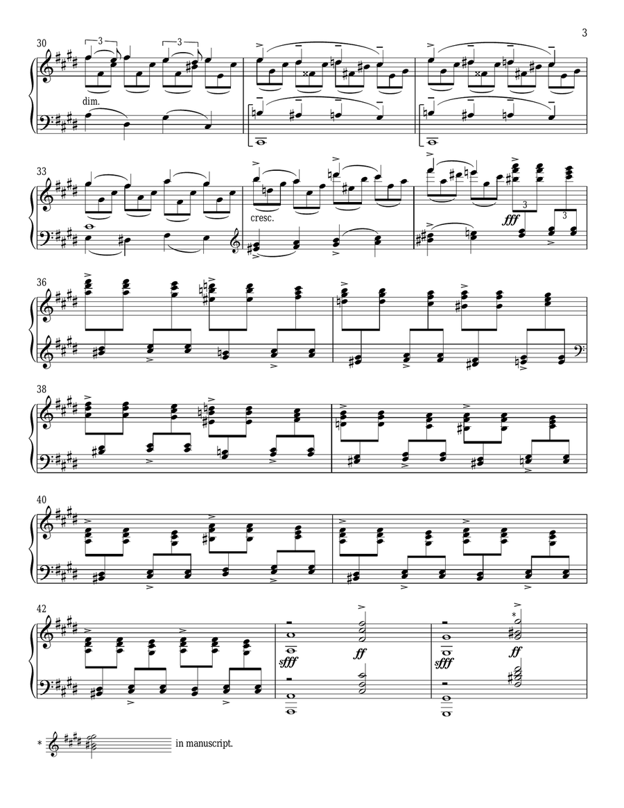 Prelude In C-Sharp Minor, Op. 3, No. 2 Piano Solo scores gallery preview page 3