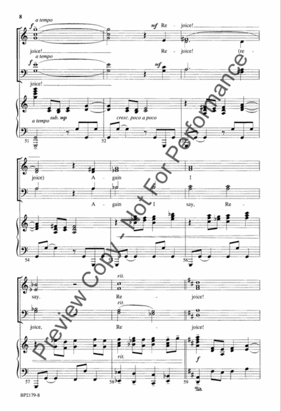 Rejoice, the Lord Is King! - Forrest - SATB 4-Part scores gallery preview page 8