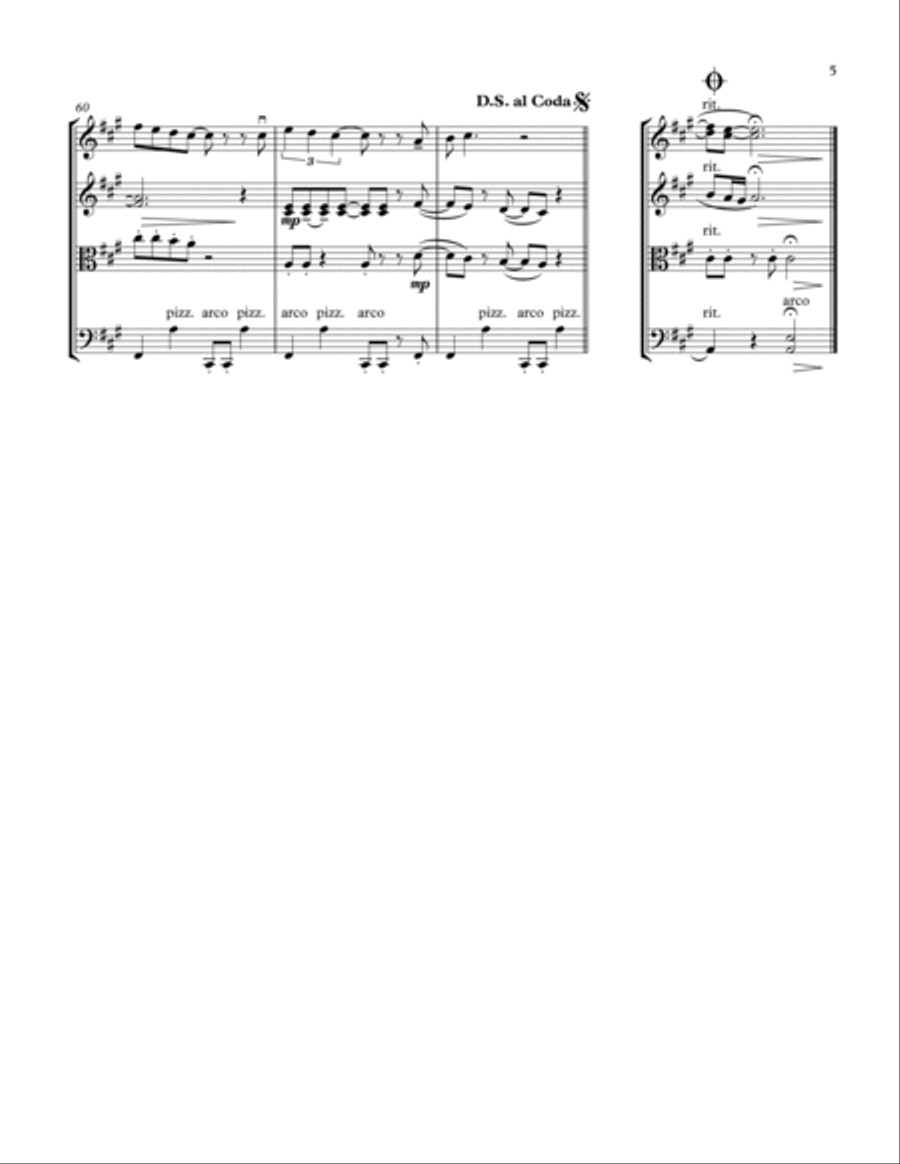 High Tide Or Low Tide High Tide Or Low Tide String Quartet scores gallery preview page 5