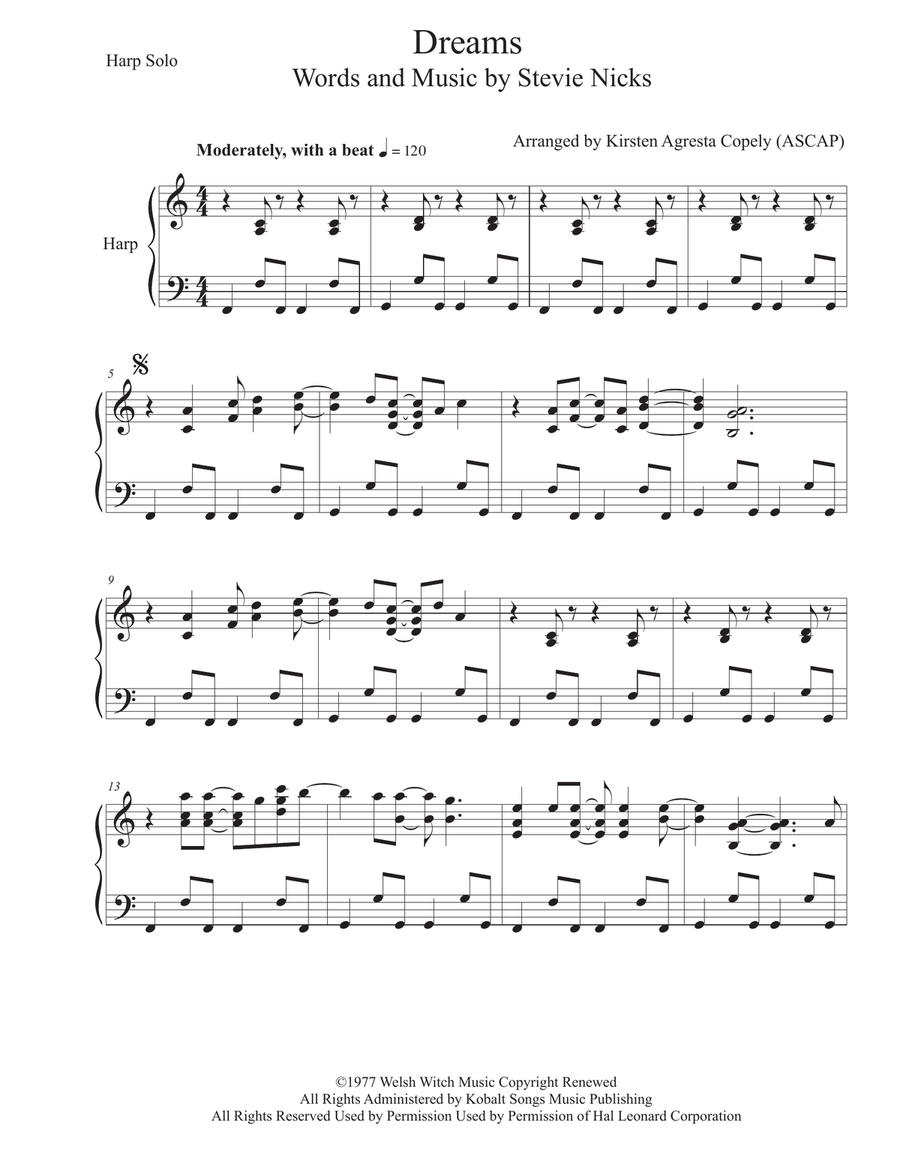 Dreams Harp scores gallery preview page 1