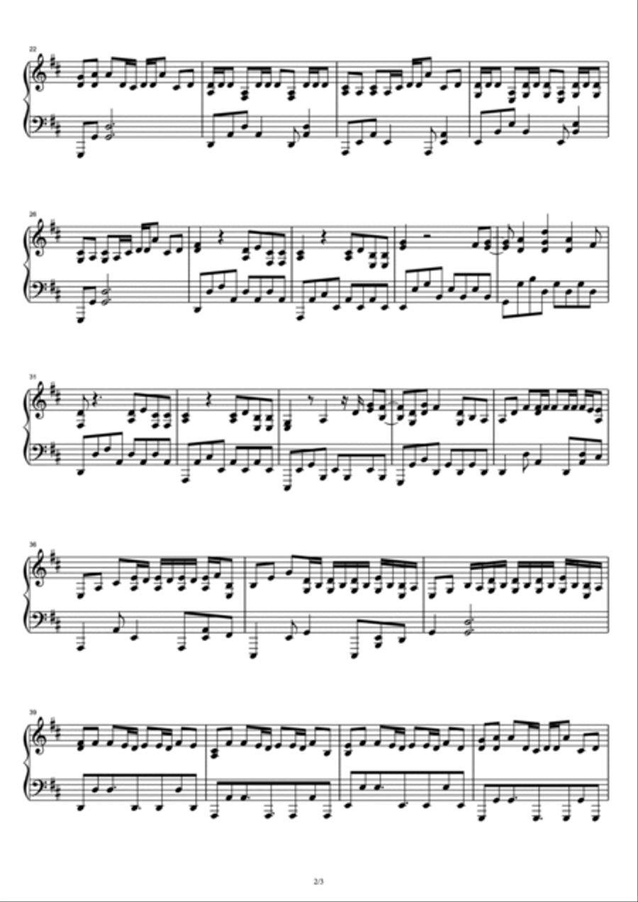 Wish You Were Sober Wish You Were Sober Piano Solo scores gallery preview page 2