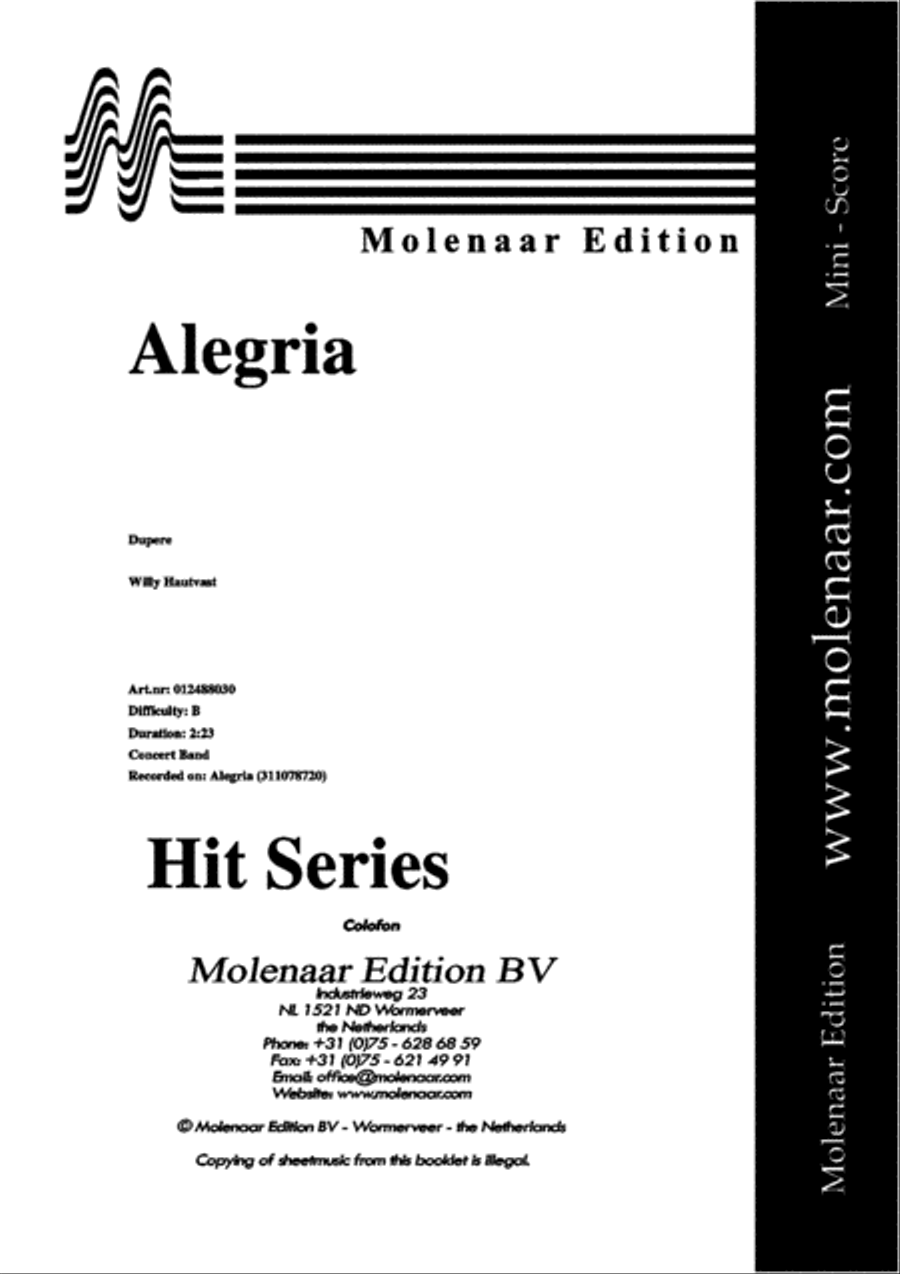 Alegria Concert Band scores gallery preview page 2