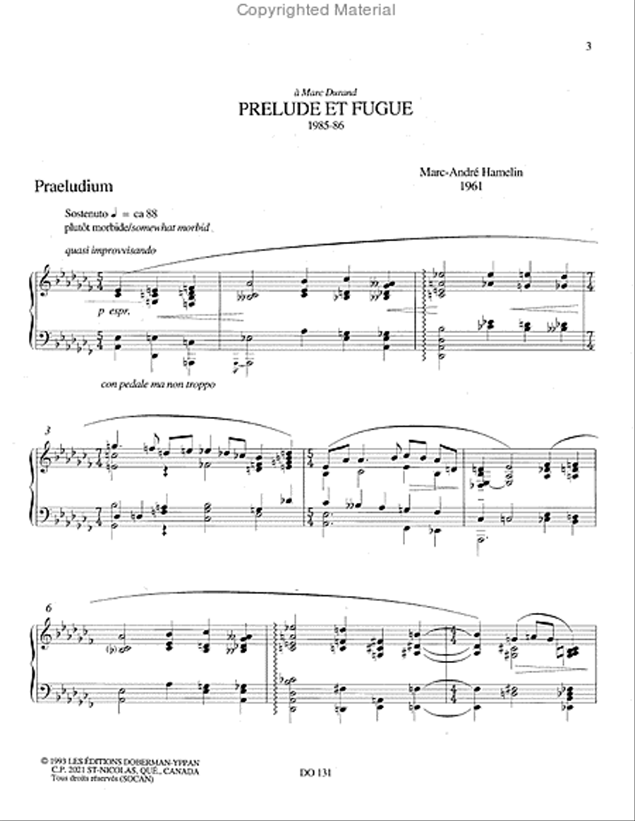 Prélude et fugue Piano Solo scores gallery preview page 2