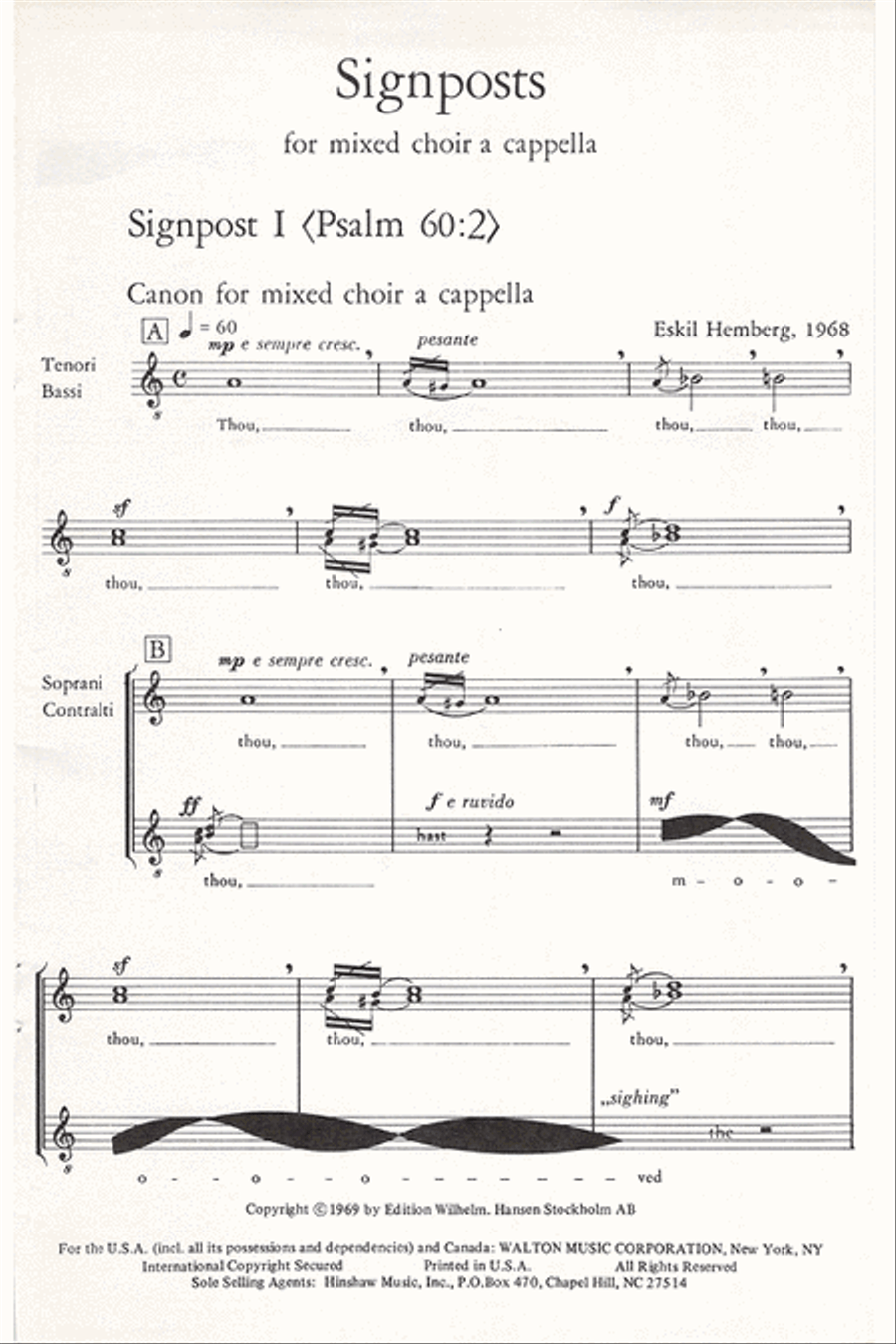 Signposts 4-Part scores gallery preview page 2