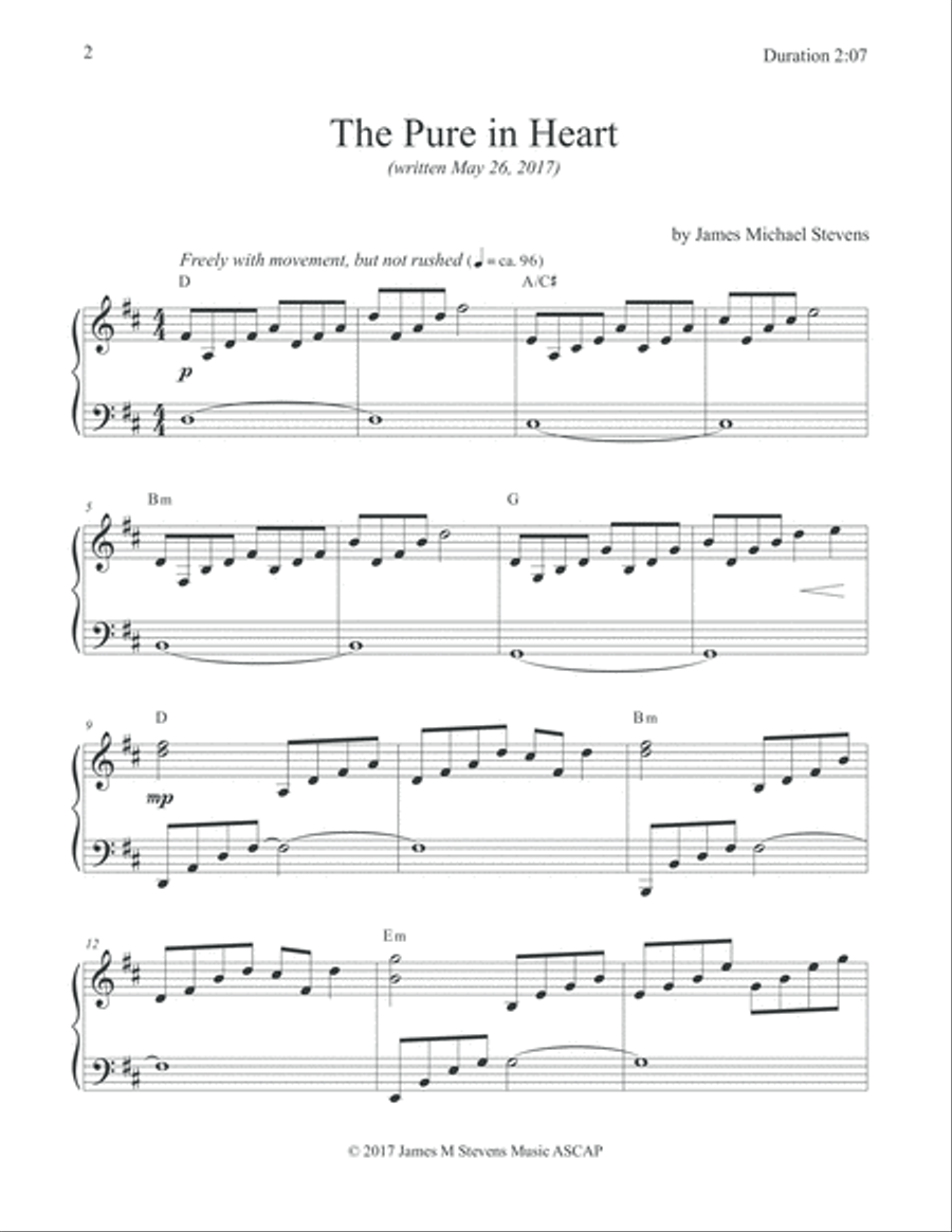 The Pure in Heart The Pure in Heart Piano Method scores gallery preview page 2