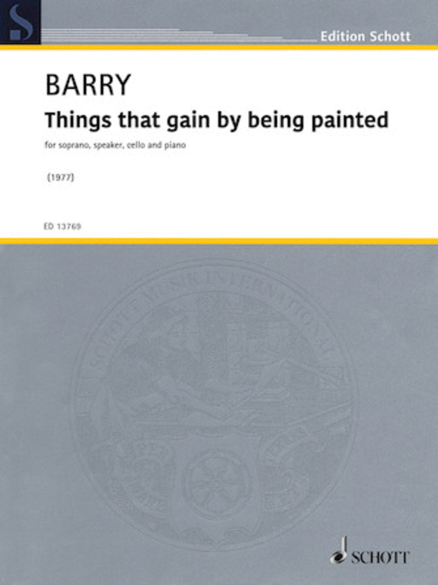 Things That Gain by Being Painted (1977)