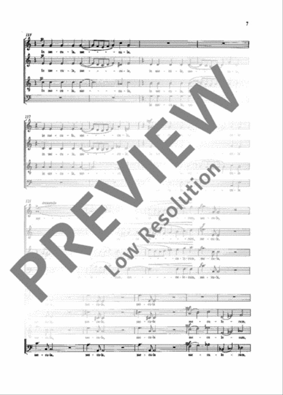 Gloria Patri Gloria Patri 4-Part scores gallery preview page 8