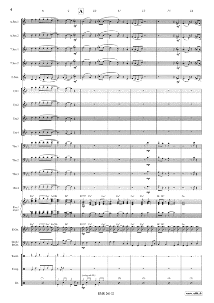 Chicago Big Band scores gallery preview page 4