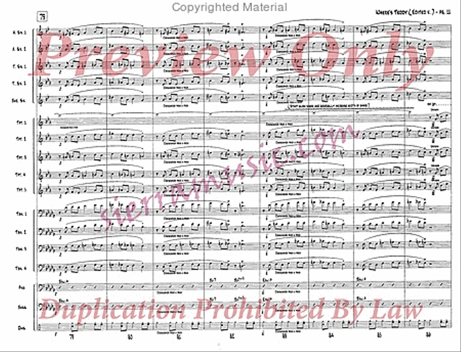 Where's Teddy (edited v.) Jazz Ensemble scores gallery preview page 12