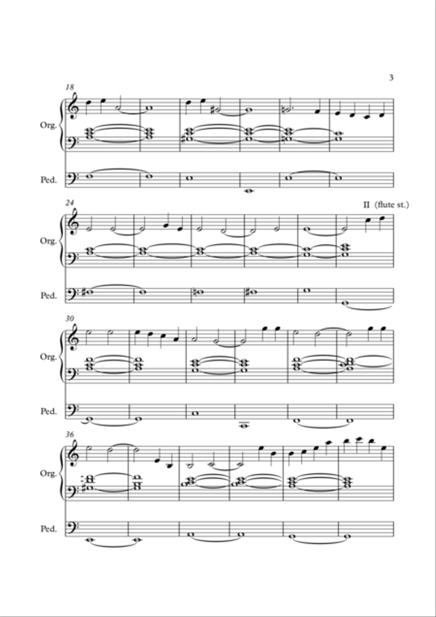 Ingen er så trygg i fare (Meditation) Organ Solo scores gallery preview page 3