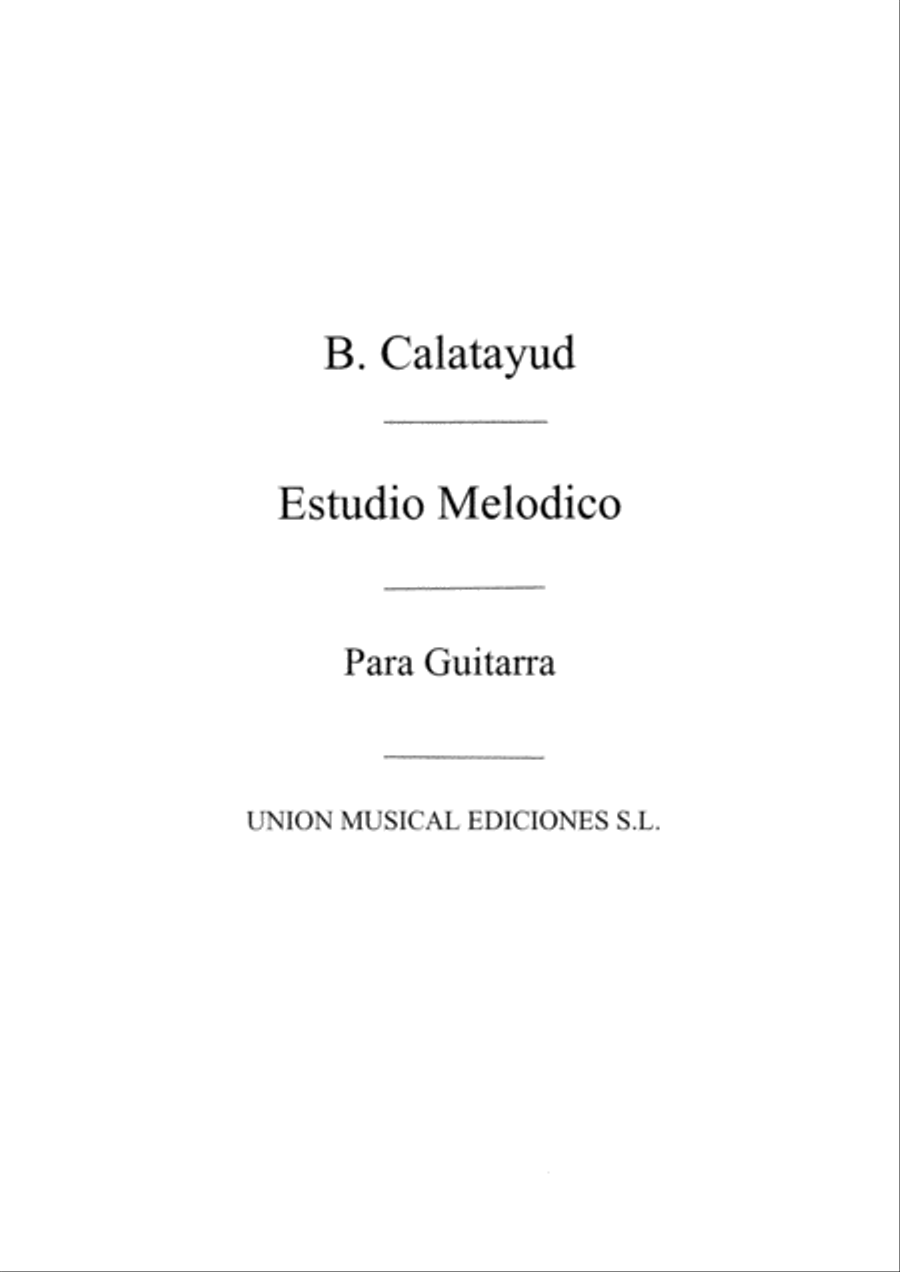 Estudio Melodico Guitar scores gallery preview page 1