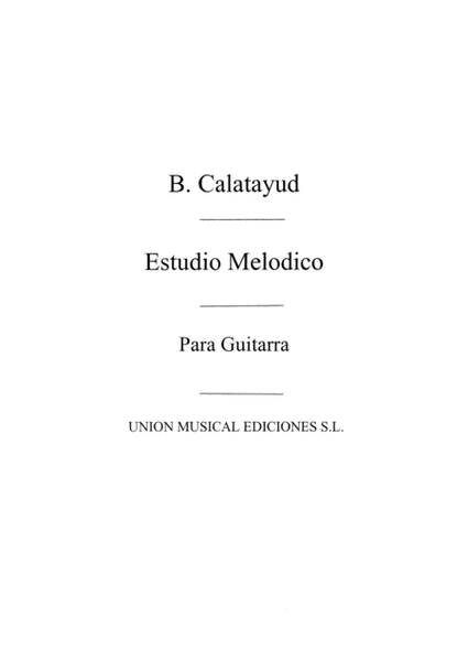 Estudio Melodico