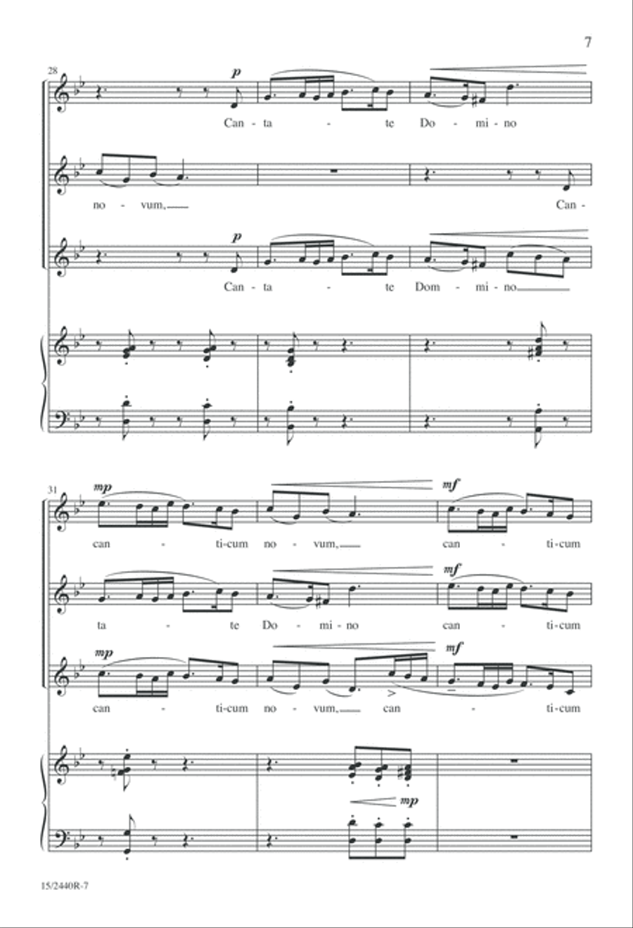 Cantate Domino SSA scores gallery preview page 7
