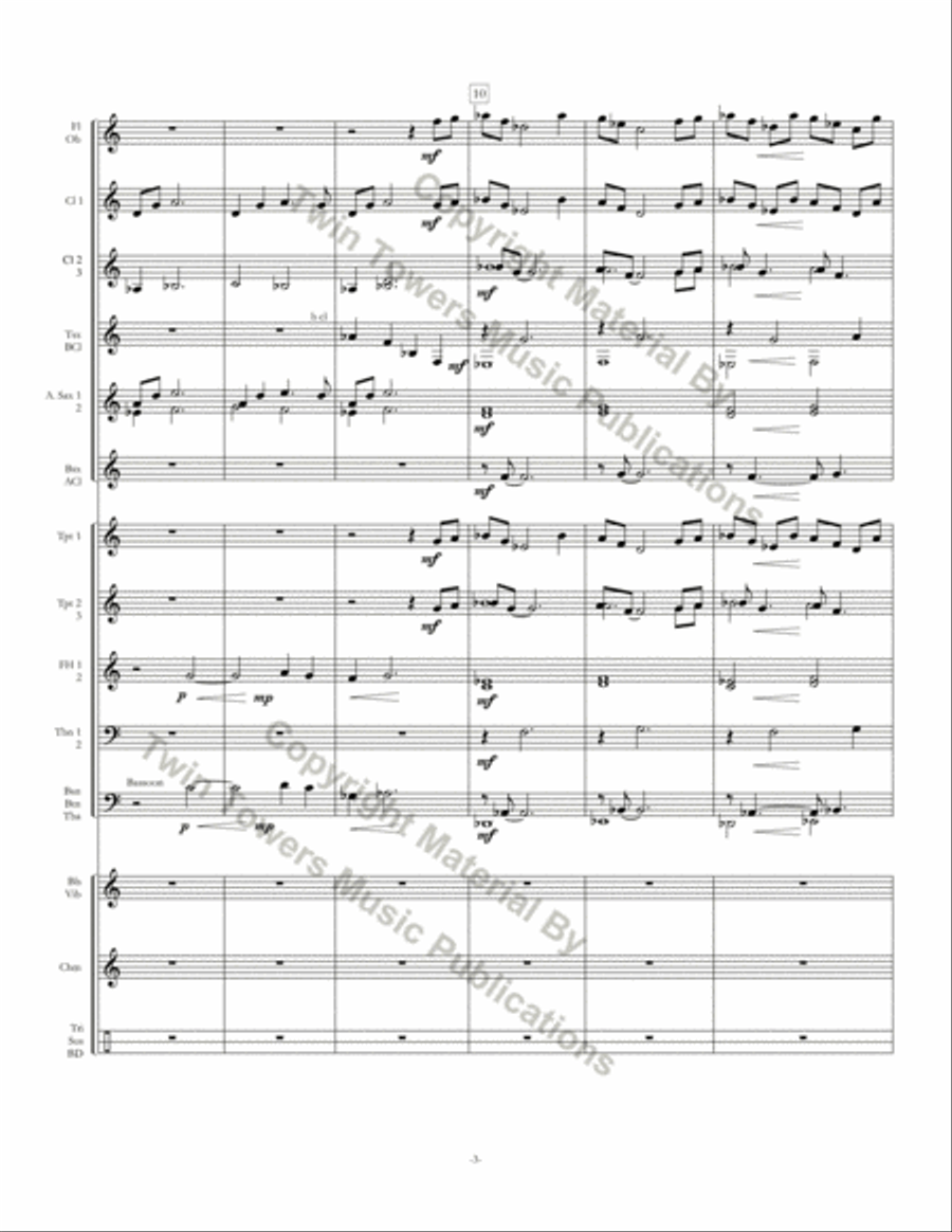 Nocturne Concert Band scores gallery preview page 4