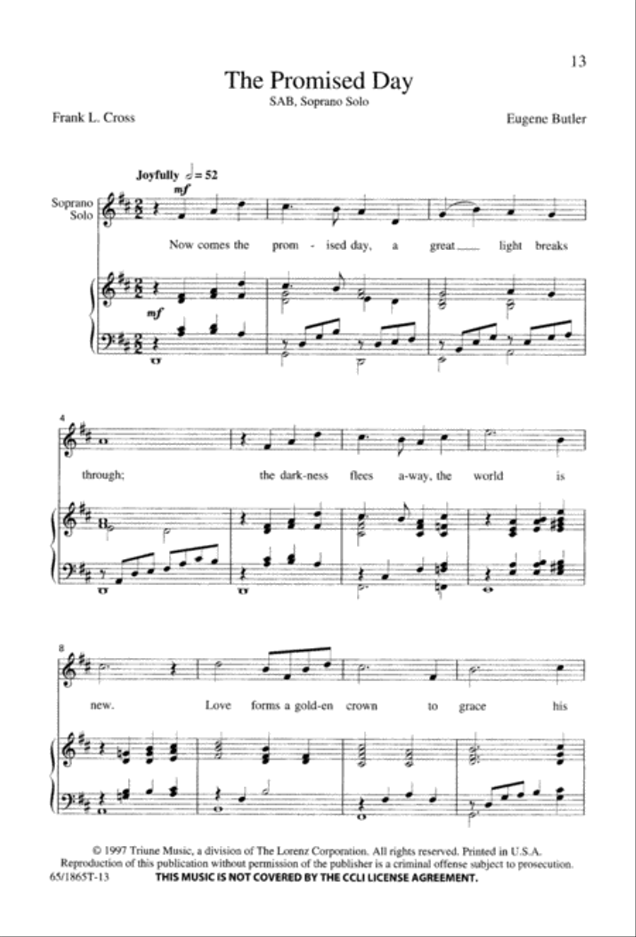 A Great Light 3-Part scores gallery preview page 15