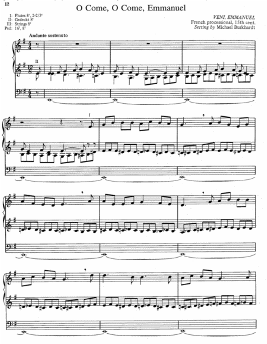 Five Advent Hymn Improvisations, Set 2 Organ scores gallery preview page 4