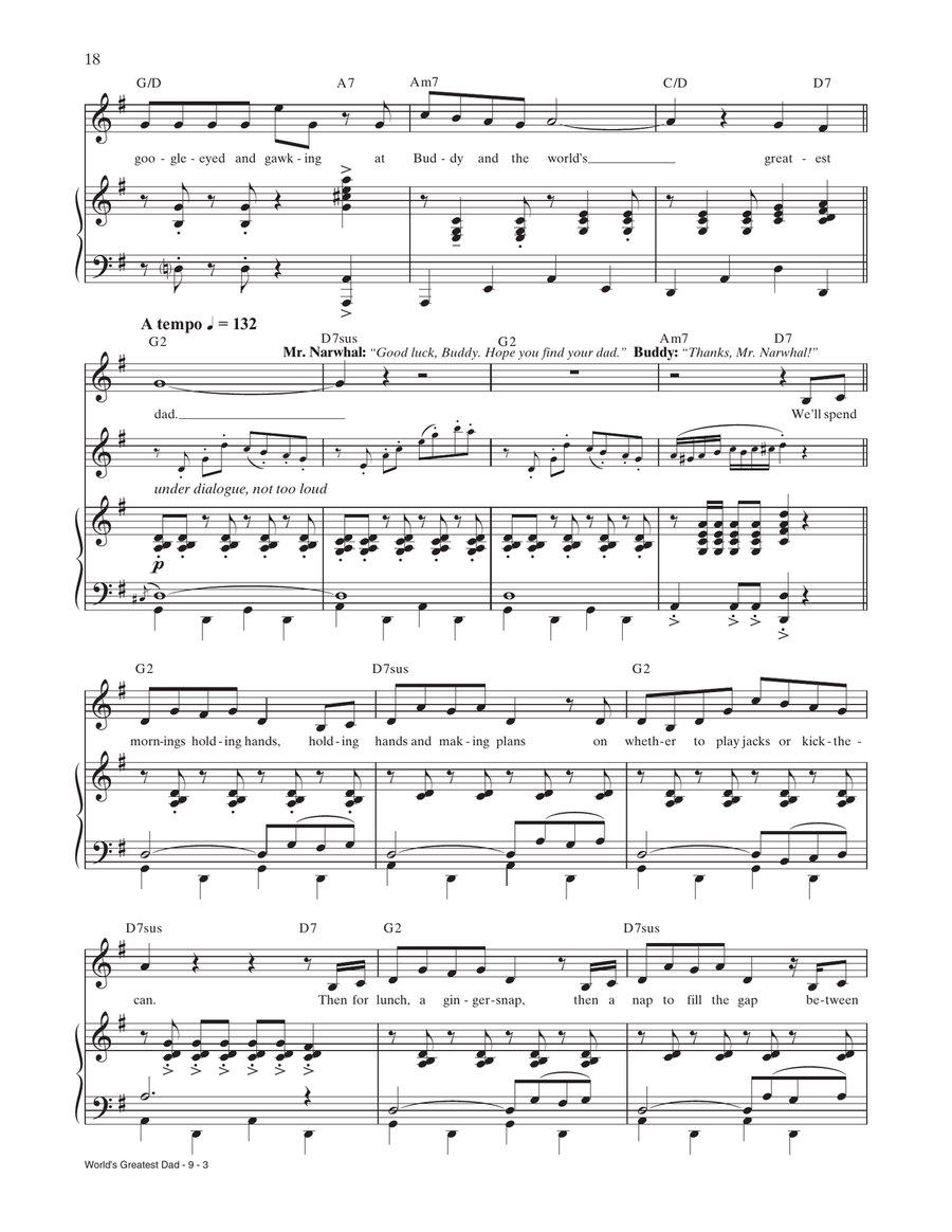World's Greatest Dad (from Elf: The Musical) World's Greatest Dad (from Elf: The Musical) Voice scores gallery preview page 3