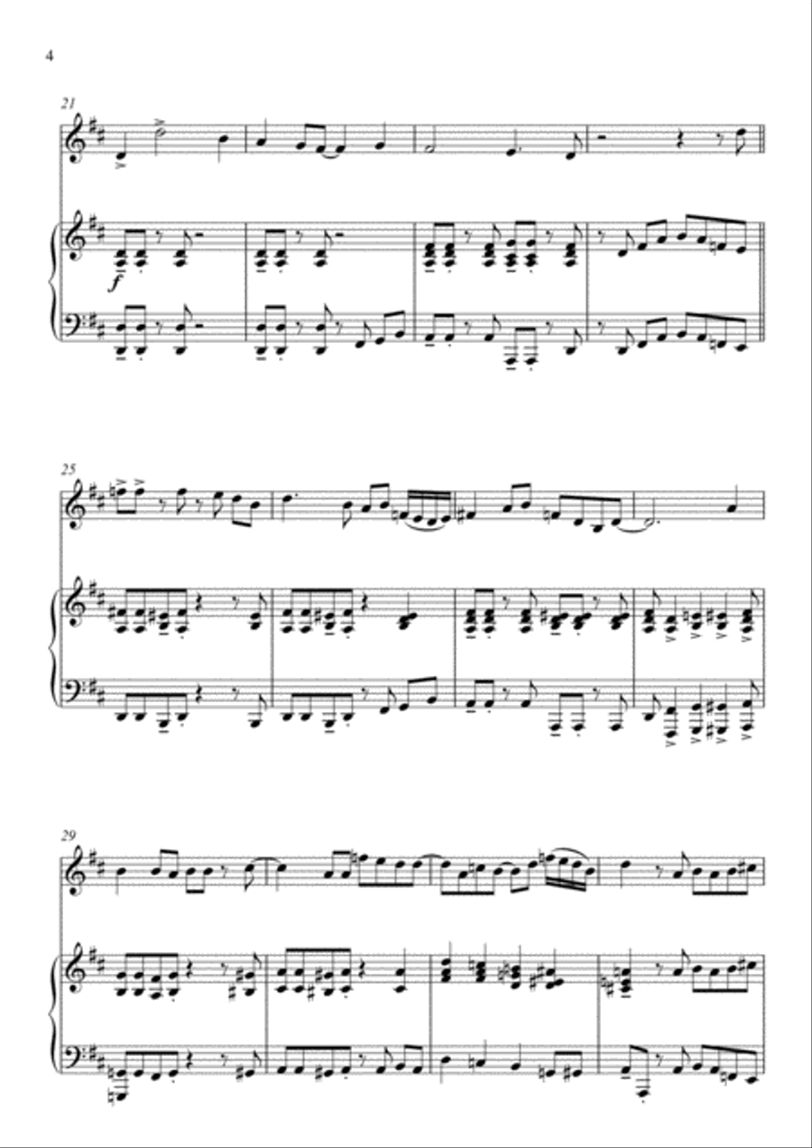 Joy to the (Rockin') World - Violin and PIano Violin Solo scores gallery preview page 4