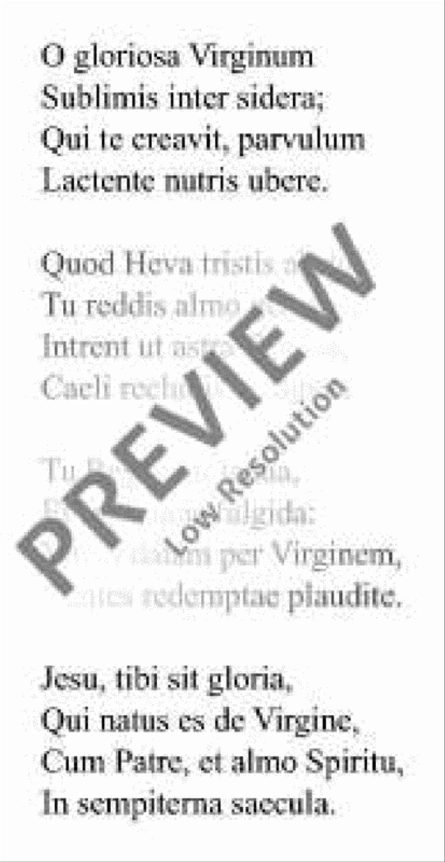 O gloriosa virginum Divisi scores gallery preview page 5