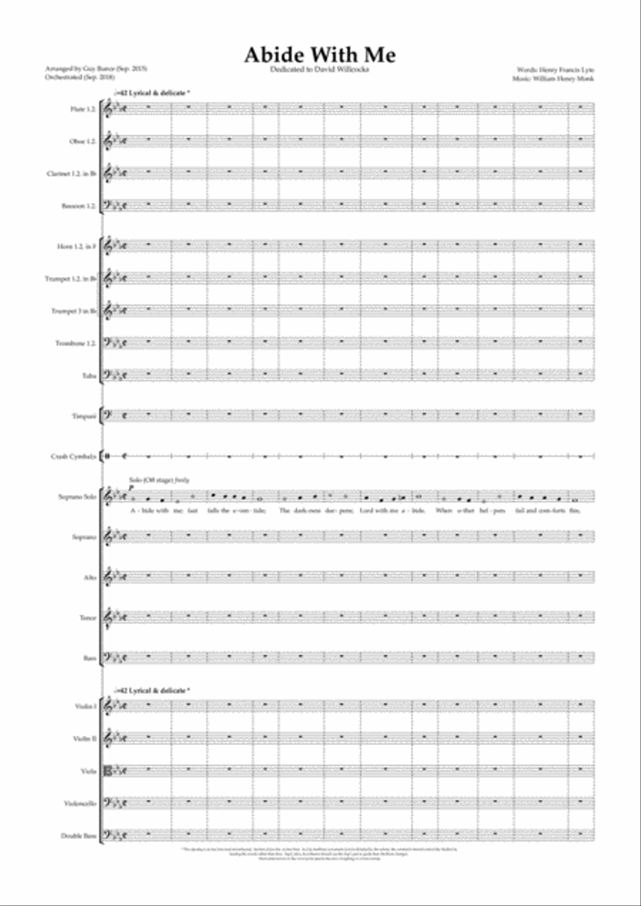 Abide With Me (Choir & Orchestra) Choir scores gallery preview page 1