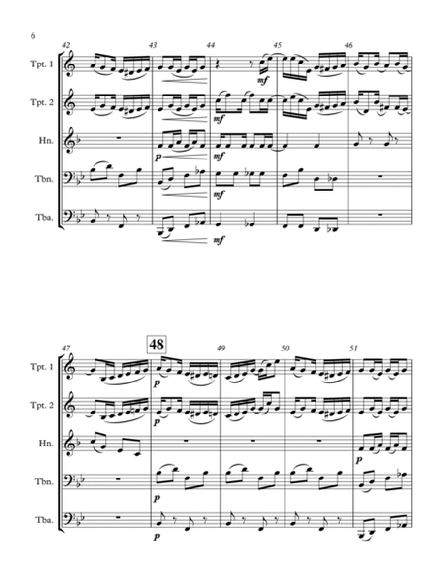 Pineapple Rag - for brass quintet - Full Score and Parts image number null