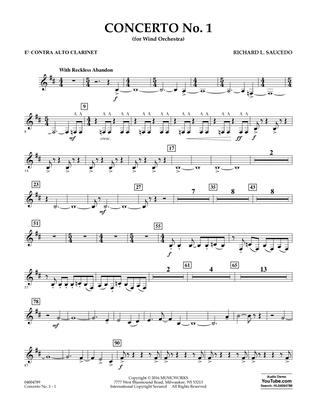 Concerto No. 1 (for Wind Orchestra) - Eb Contra Alto Clarinet