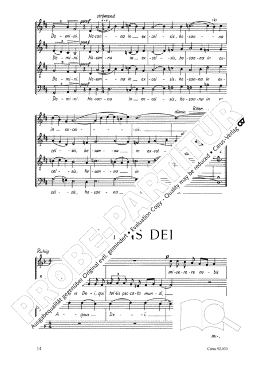 Kleine Messe in F 4-Part scores gallery preview page 15