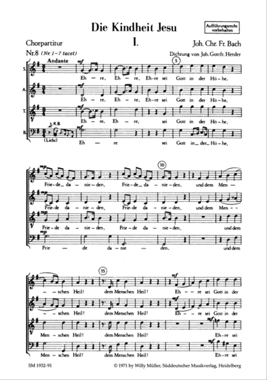 Die Kindheit Jesu 4-Part scores gallery preview page 2