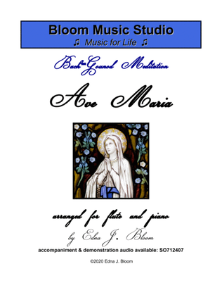 Ave Maria (Bach-Gounod) flute with piano (mp3 accompaniment also available)
