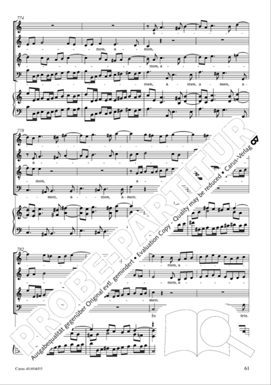 Grosse Mariazeller Messe in C 4-Part scores gallery preview page 70