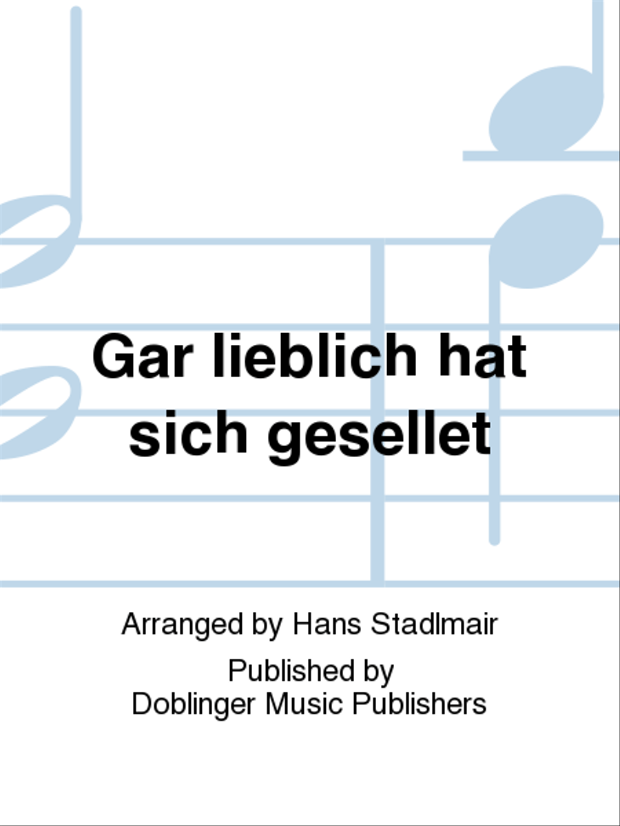 Gar lieblich hat sich gesellet 4-Part scores gallery preview page 1